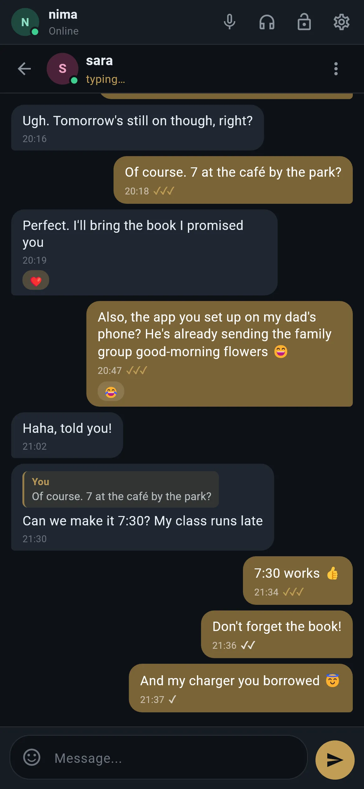 A conversation on Android