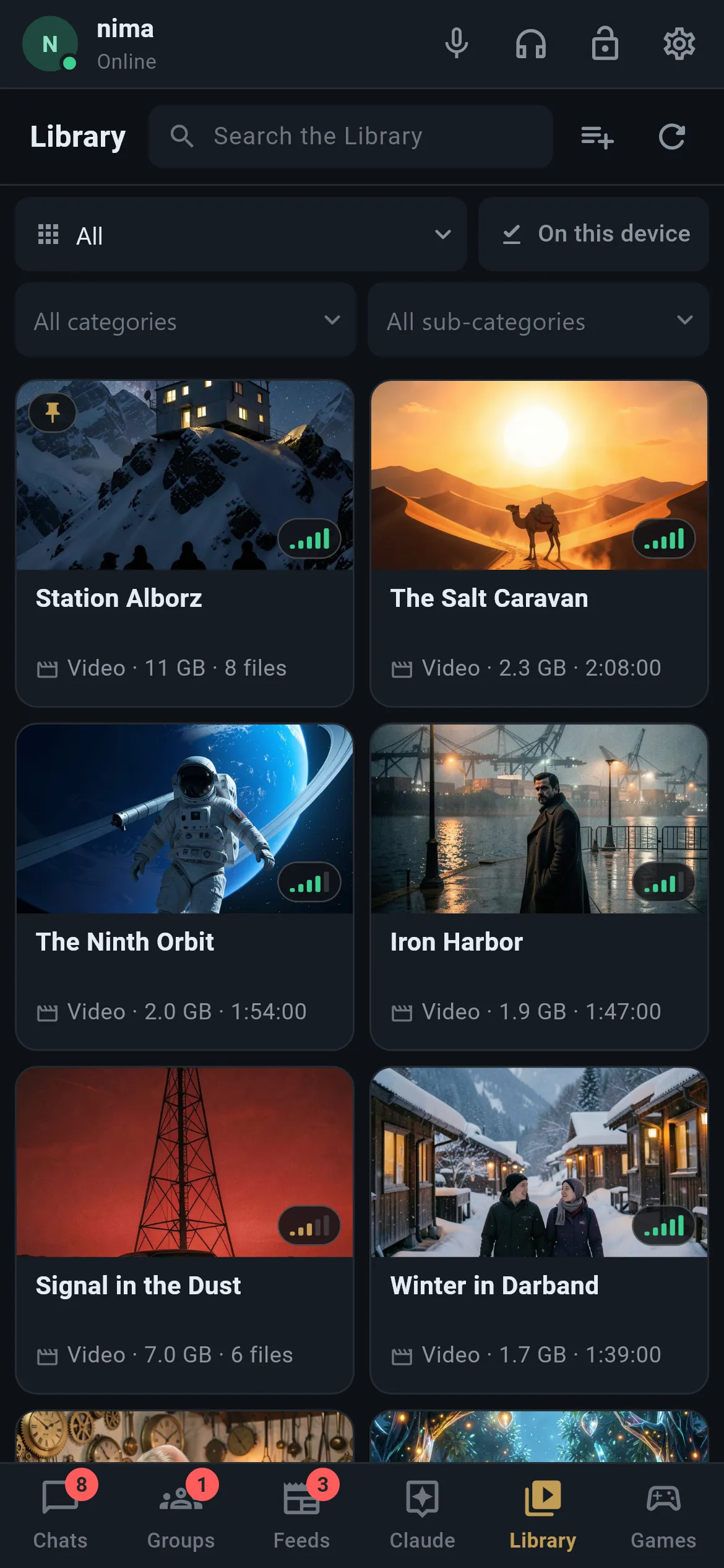 The Library on Android
